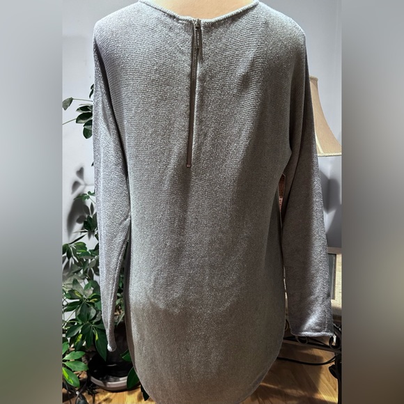 Micheal by Micheal Kors Cotton blend small gray tunic sweater Cute! - Picture 7 of 16